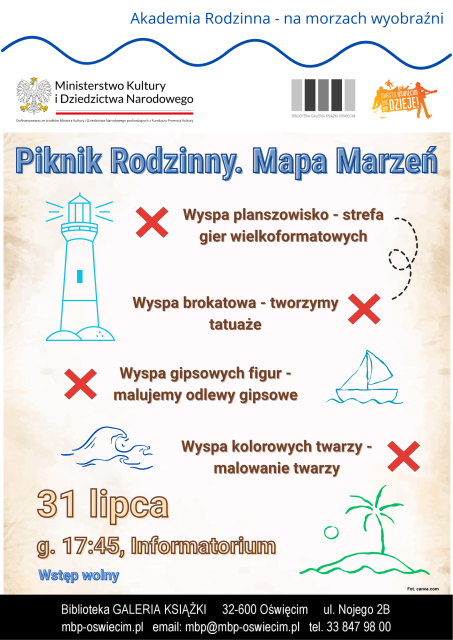 Piknik rodzinny. Mapa marzeń