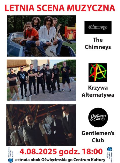 Letnia Scena Muzyczna  – koncert zespołów The Chimneys, Krzywa Alternatywa i Gentlemen's Club