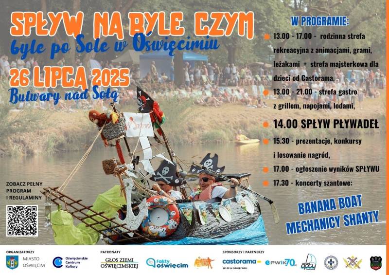 Spływ na byle czym - byle po Sole w Oświęcimiu