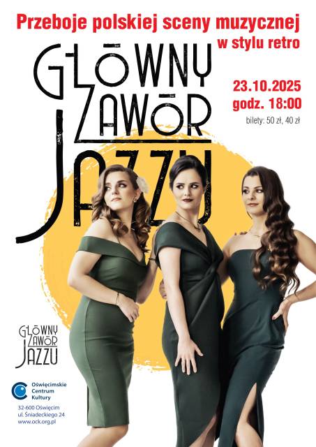 „Przeboje polskiej sceny muzycznej w stylu retro” – koncert zespołu Główny Zawór Jazzu