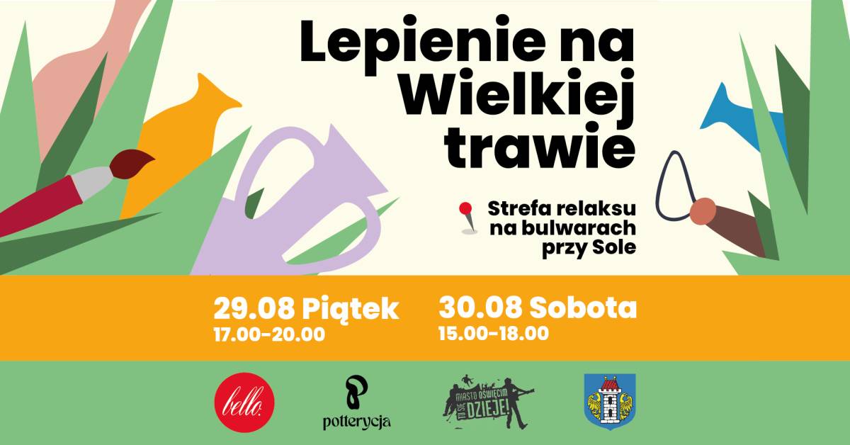 Lepienie na wielkiej trawie- ceramika w terenie