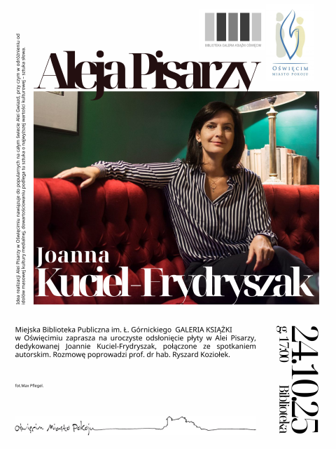 Aleja Pisarzy. Odsłona płyty dedykowanej Joannie Kuciel-Frydryszak