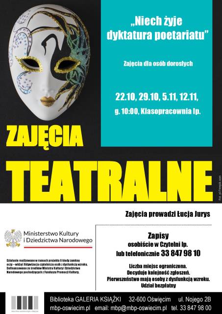 Niech żyje dyktatura poetariatu - warsztaty teatralne dla dorosłych