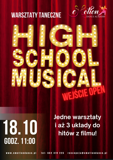 Warsztaty Taneczne w stylu „High School Musical”