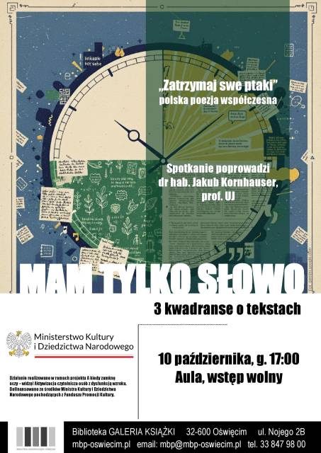"Mam tylko słowo" - trzy kwadranse o tekstach