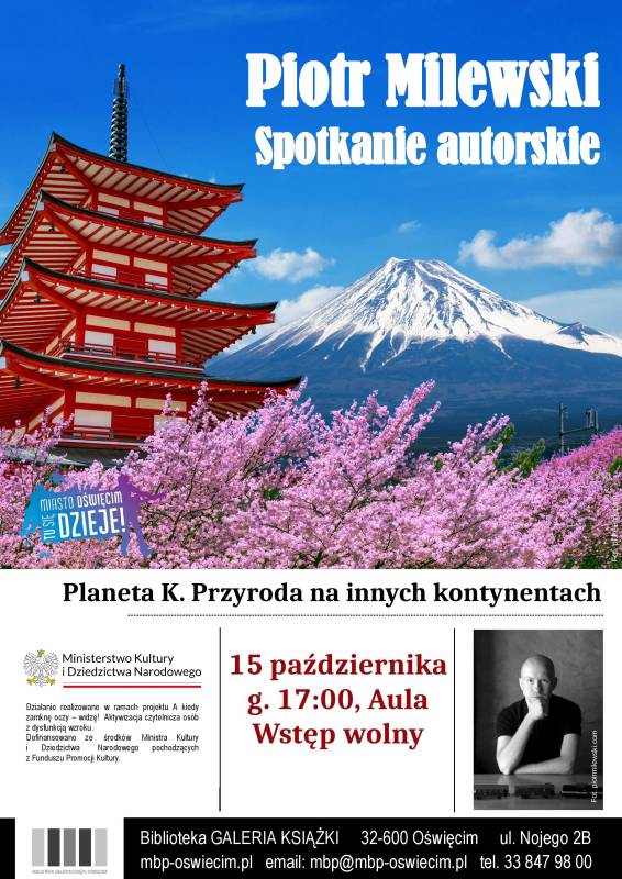 Spotkanie autorskie z Piotrem Milewskim