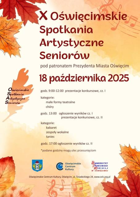 X Oświęcimskie Spotkania Artystyczne Seniorów 2025