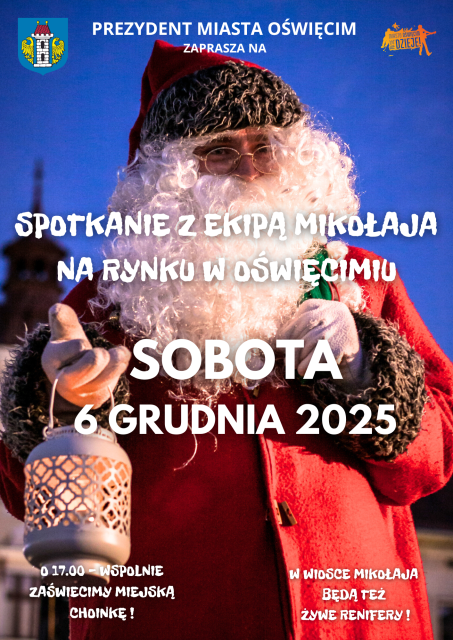 Spotkanie z Mikołajem na Rynku w Oświęcimiu