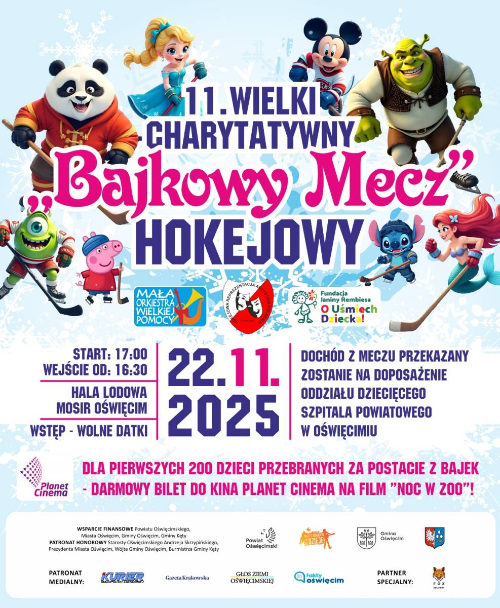 11 Wielki Charytatywny Bajkowy Mecz Hokejowy 