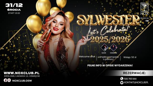 ✨ SYLWESTER 2025/2026 W NOX Club | 3LOUD & CHASEONE ✨