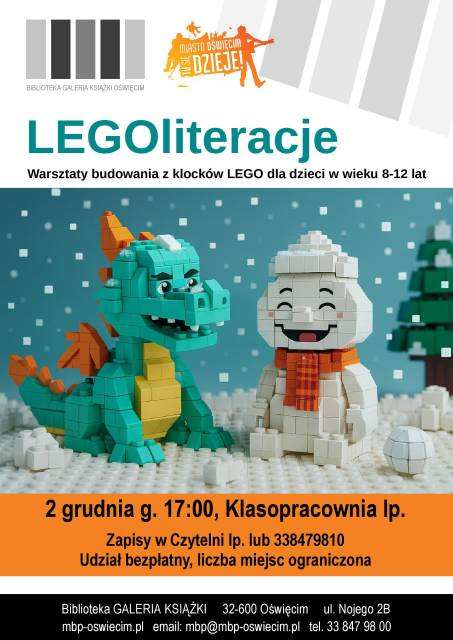 LEGOliteracje - warsztat budowania z klocków LEGO