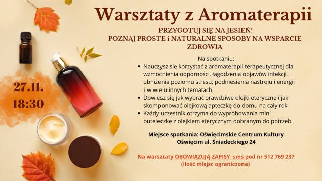 Warsztaty z aromaterapii