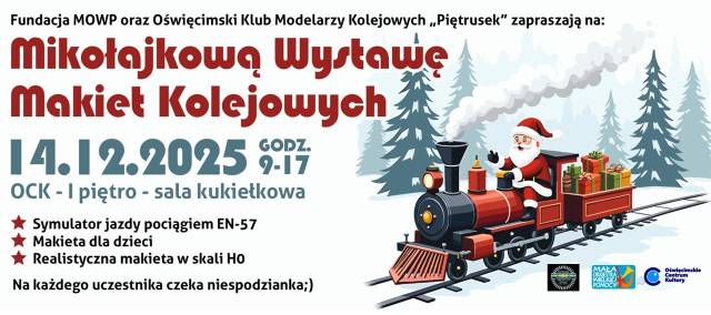 Mikołajkowa wystawa makiet kolejowych