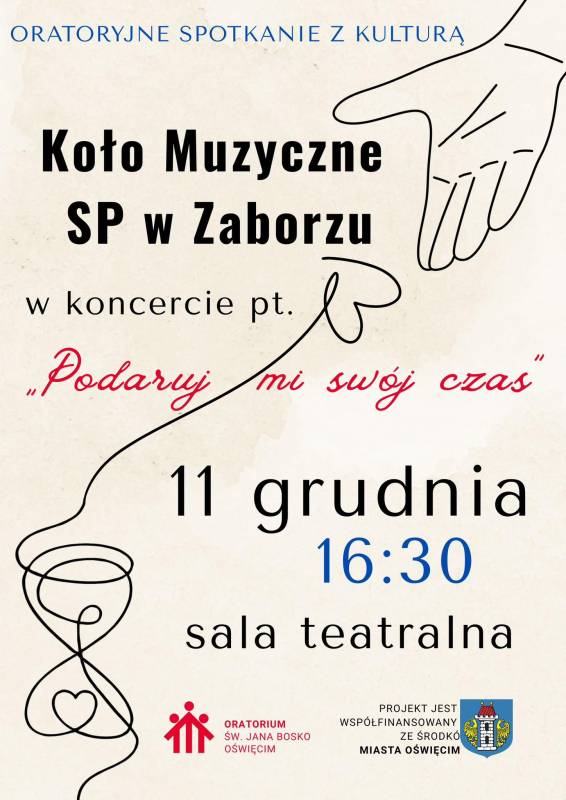 Oratoryjne Spotkanie z Kulturą - koncert Koła Muzycznego SP w Zaborzu