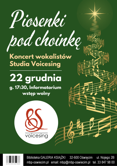 Piosenki pod choinkę – koncert Studia Wokalnego Voicesing