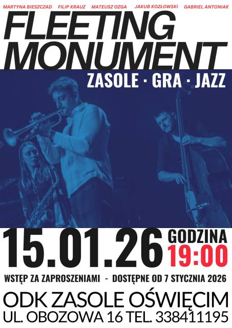 Fleeting Monument – koncert z cyklu Zasole Gra Jazz