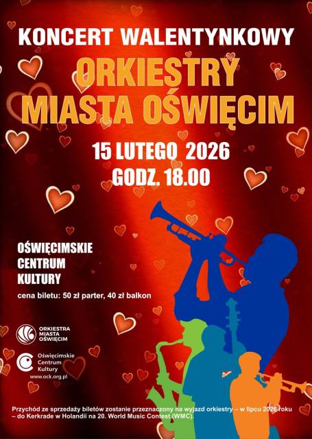 Koncert walentynkowy Orkiestry Miasta Oświęcim