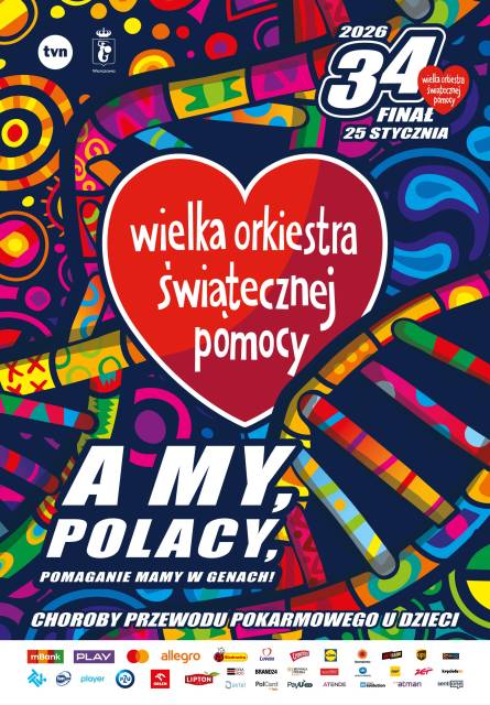 34. Finał Wielkiej Orkiestry Świątecznej Pomocy 2026