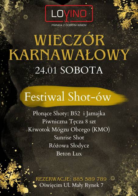 Karnawałowy Festiwal w LoVino!!!