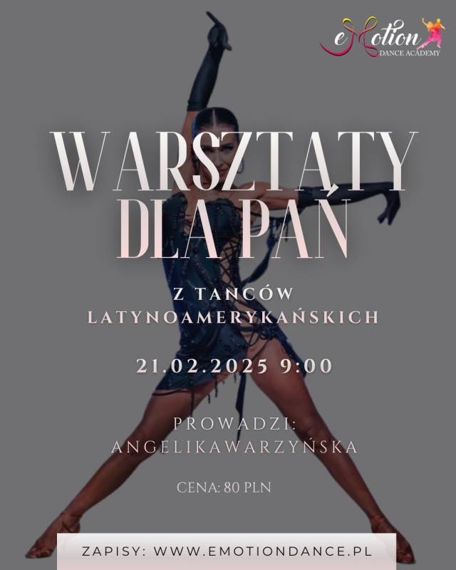 WARSZTATY DLA PAŃ Z TAŃCÓW LATYNOAMERYKAŃSKICH