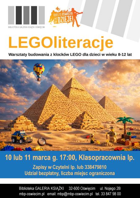 LEGOliteracje - warsztat budowania z klocków LEGO