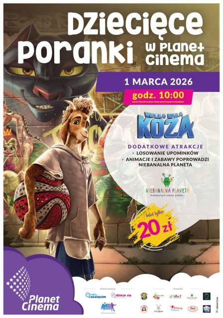 Poranki dziecięce w Planet Cinema Oświęcim- Wielka Mała Koza