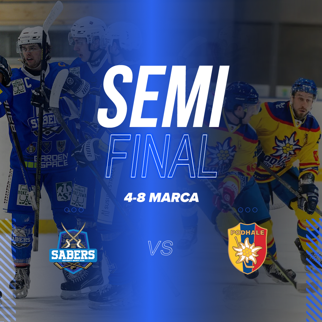 Półfinał play-off 1 ligi PZHL UHT SABERS OŚWIĘCIM VS MMKS PODHALE NOWY TARG