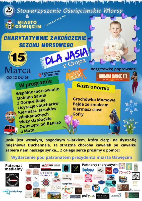 Charytatywne zakończenie sezonu morsowego dla Jasia