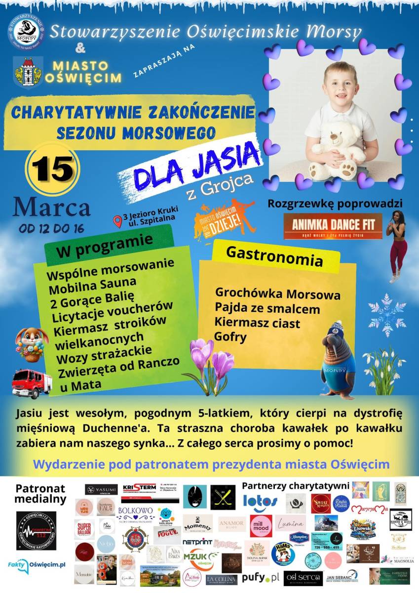 Charytatywne zakończenie sezonu morsowego dla Jasia