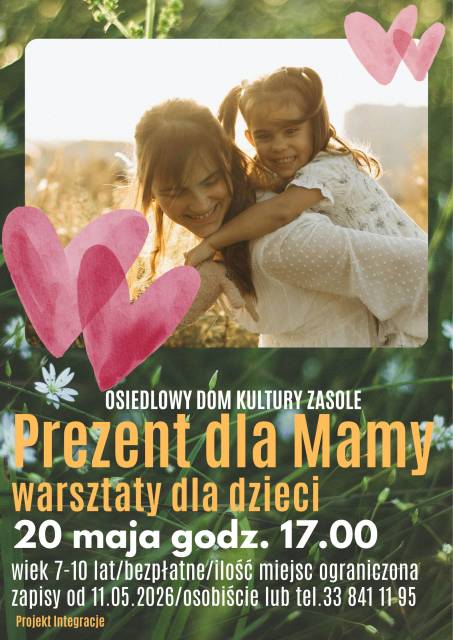 Warsztaty dla dzieci pn. „Prezent dla Mamy”