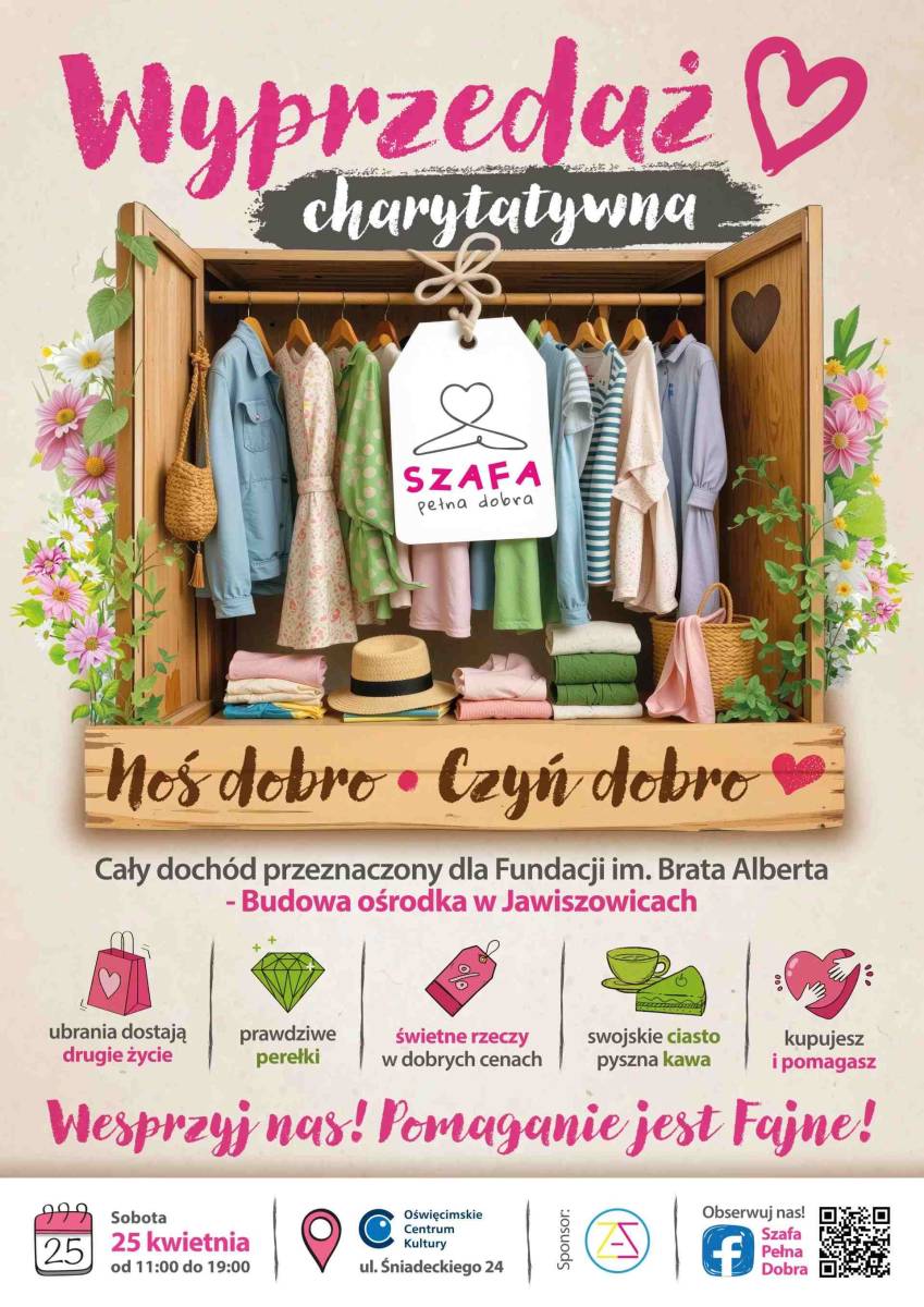 „Szafa Pełna Dobra” - wyprzedaż charytatywna