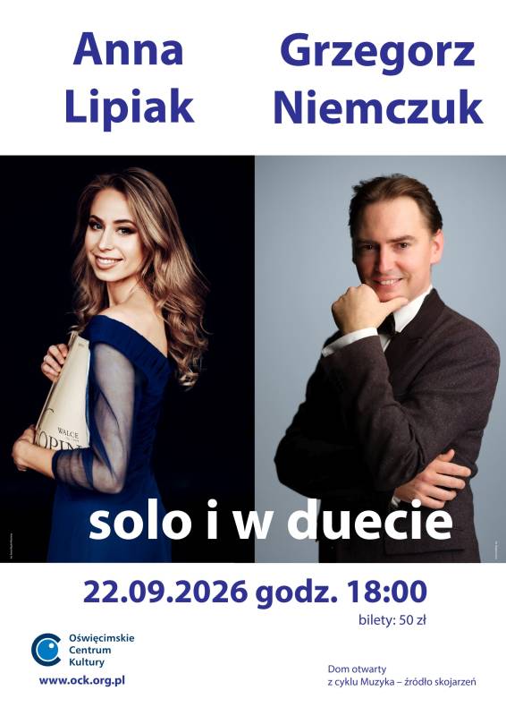 „Anna Lipiak i Grzegorz Niemczuk – solo i w duecie” – recital fortepianowy