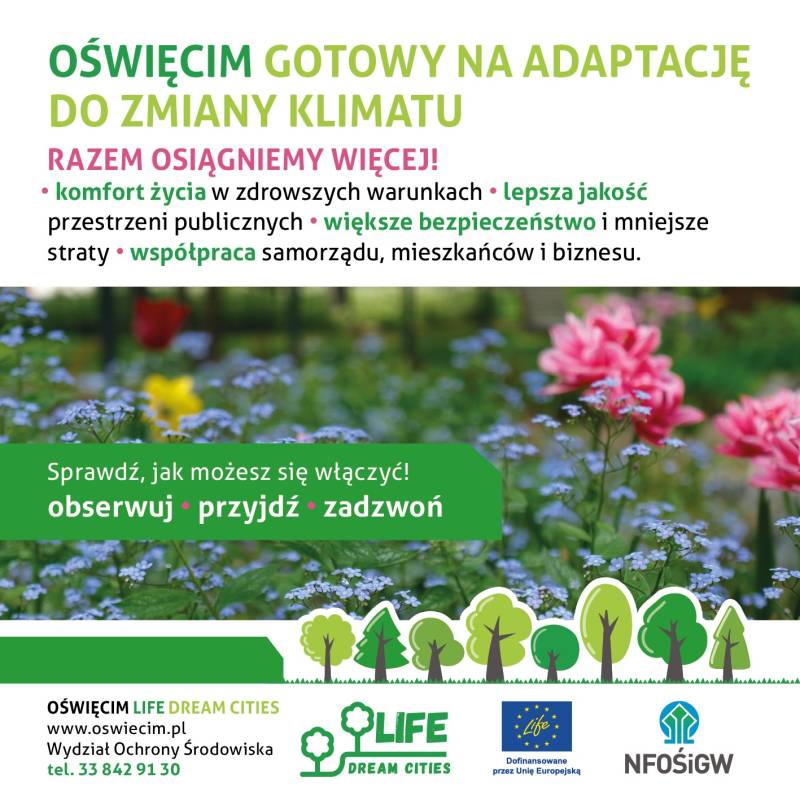 Miasto Oświęcim gotowe na adaptację do zmian klimatu