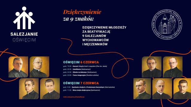 Dziękczynienie za beatyfikację 9 Salezjanów - Wychowawców i Męczenników