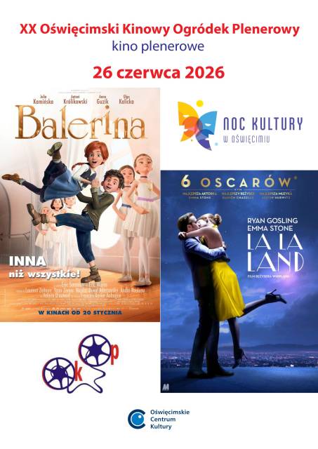 XX Oświęcimski Kinowy Ogródek Plenerowy – Noc Kultury