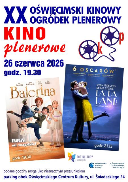 XX Oświęcimski Kinowy Ogródek Plenerowy – Noc Kultury