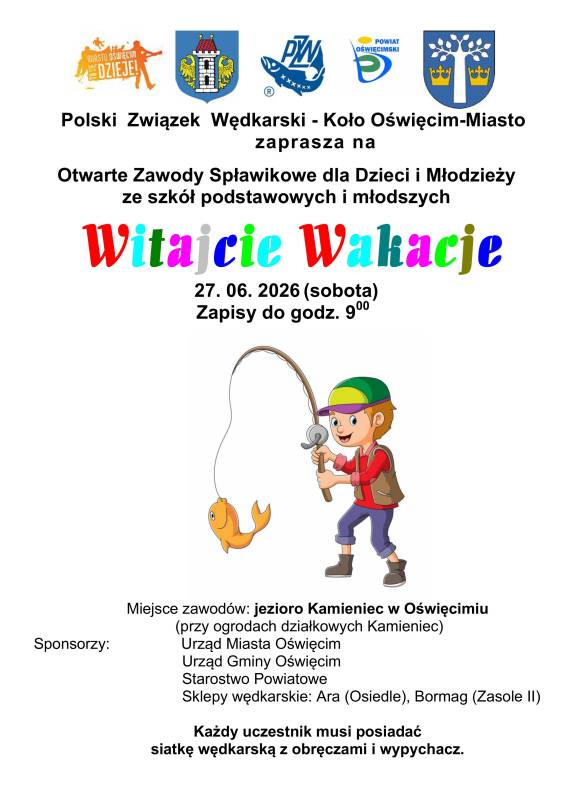 Zawody Wędkarskie "Witajcie Wakacje"