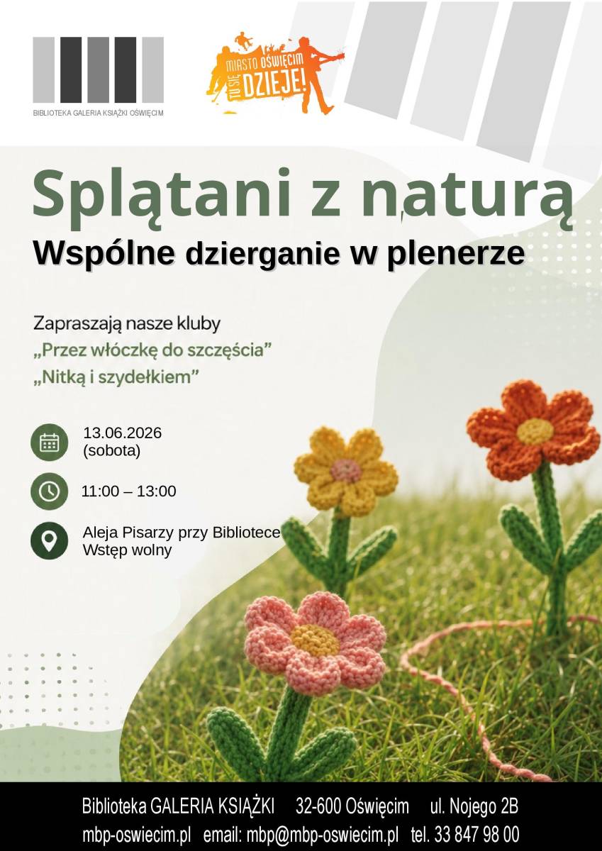Splątani z naturą. Wspólne dzierganie w plenerze