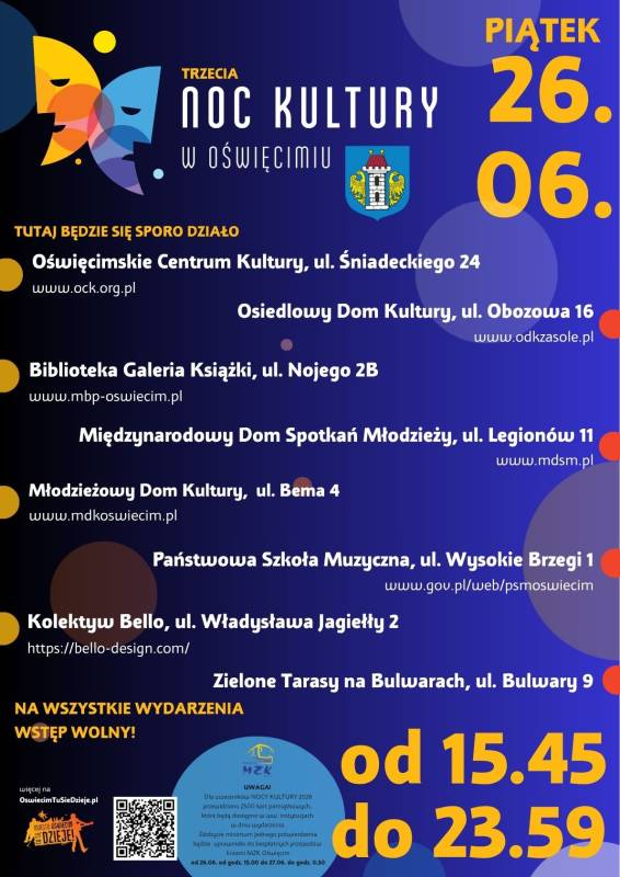 Trzecia NOC KULTURY w Oświęcimiu