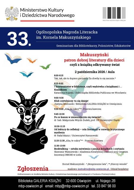 Makuszyński patron dobrej literatury dla dzieci