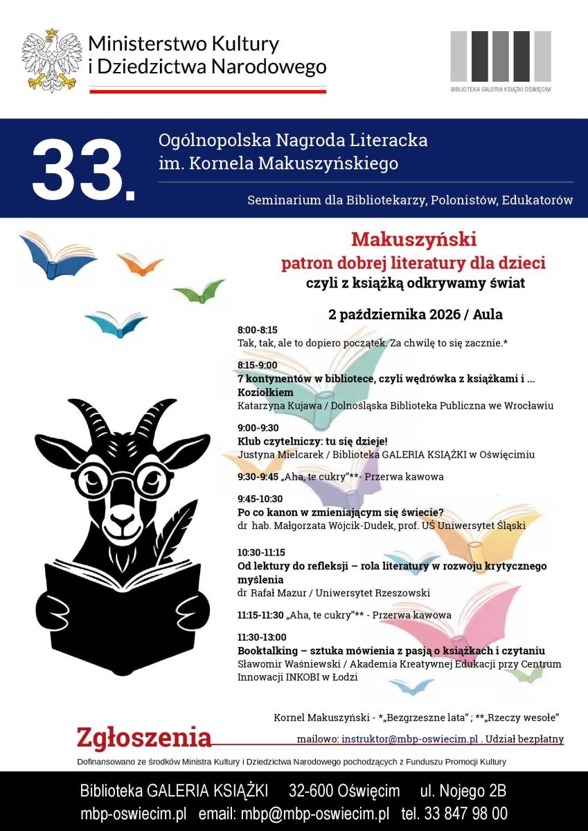 Makuszyński patron dobrej literatury dla dzieci