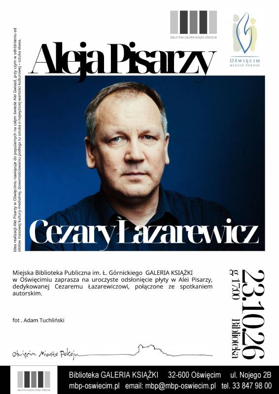 Aleja Pisarzy – Cezary Łazarewicz odsłoni płytę