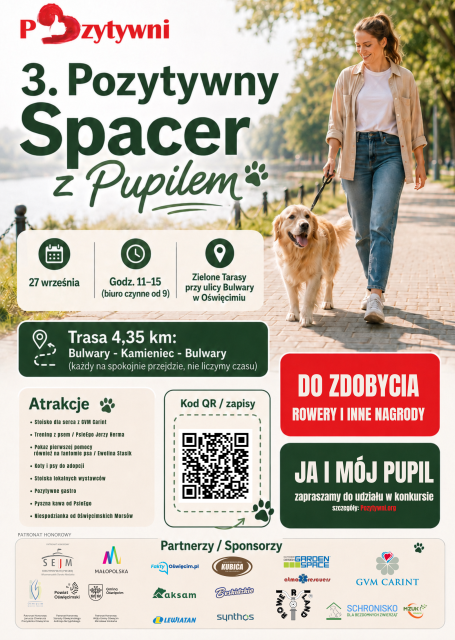3. Pozytywny Spacer z Pupilem. Pomagamy zwierzętom z Kamyczka