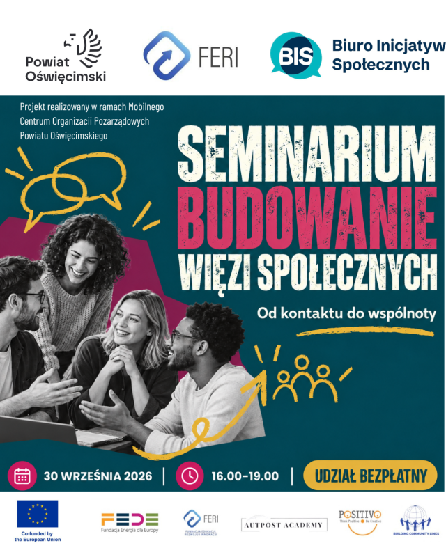 Seminarium "Budowanie więzi społecznych. Od kontaktu do wspólnoty"