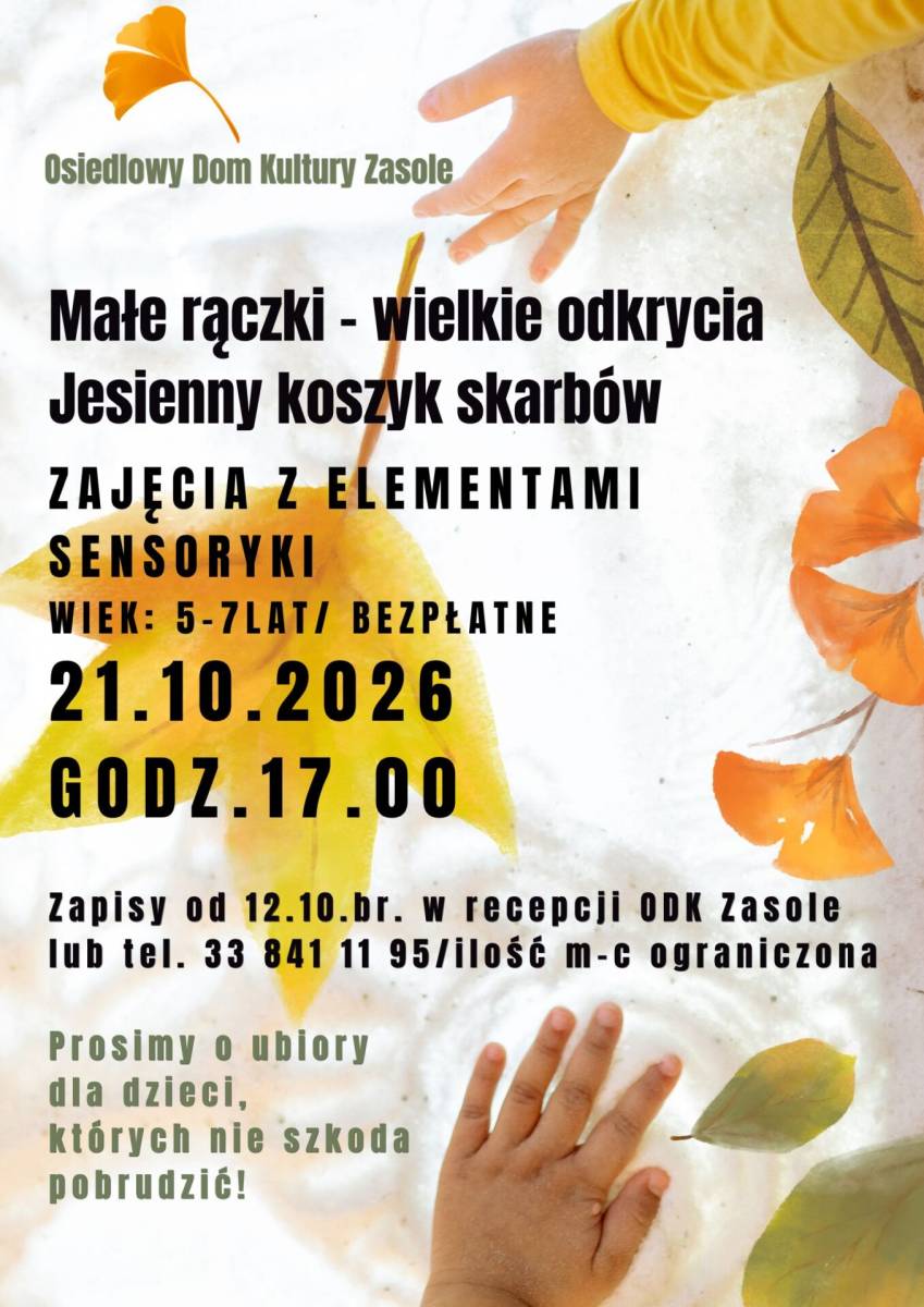 Małe Rączki – Wielkie Odkrycia „Jesienny koszyk skarbów”