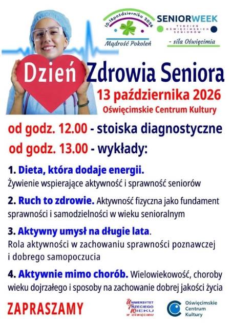 Dzień Zdrowia Seniora w ramach Seniorweek – Tygodnia Oświęcimskich Seniorów