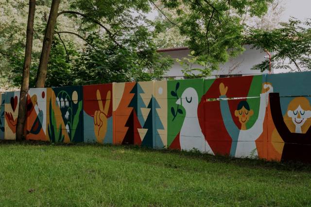 Mural w Parku Pokoju - Anna Wardęga - Czaja
