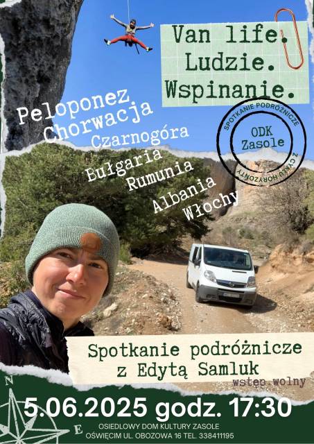 „Van life. Ludzie. Wspinanie.” – spotkanie podróżnicze z Edytą Samluk