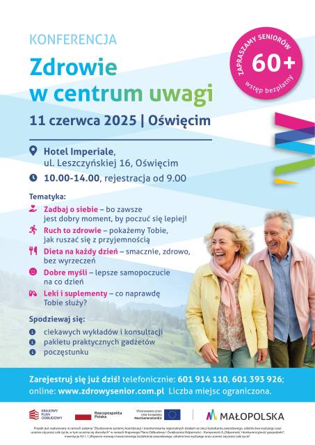 BEZPŁATNA, EDUKACYJNA KONFERENCJA ZDROWIE W CENTRUM UWAGI 