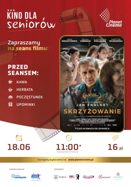 Kino dla seniorów- spotkanie czerwcowe